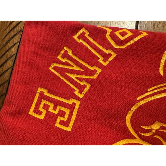 RARE USMC Marine Corps Devil Dog USA Made 2 Sided Graphic T Shirt Large Read - Picture 9 of 9